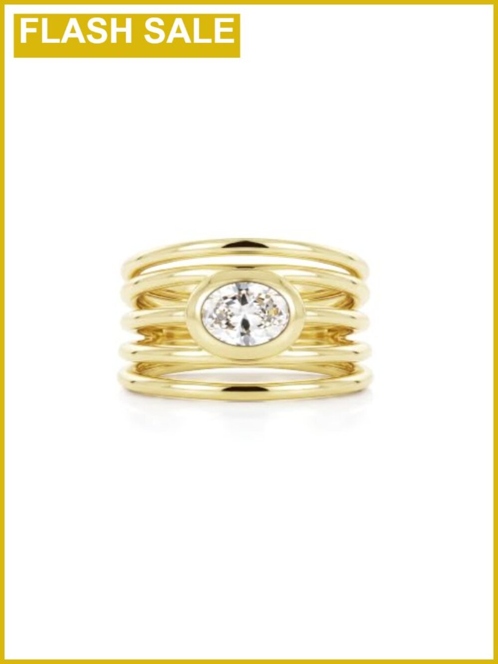 14K Gold Filled Chunky Stacking Ring for Women Dainty Statement Jewelry